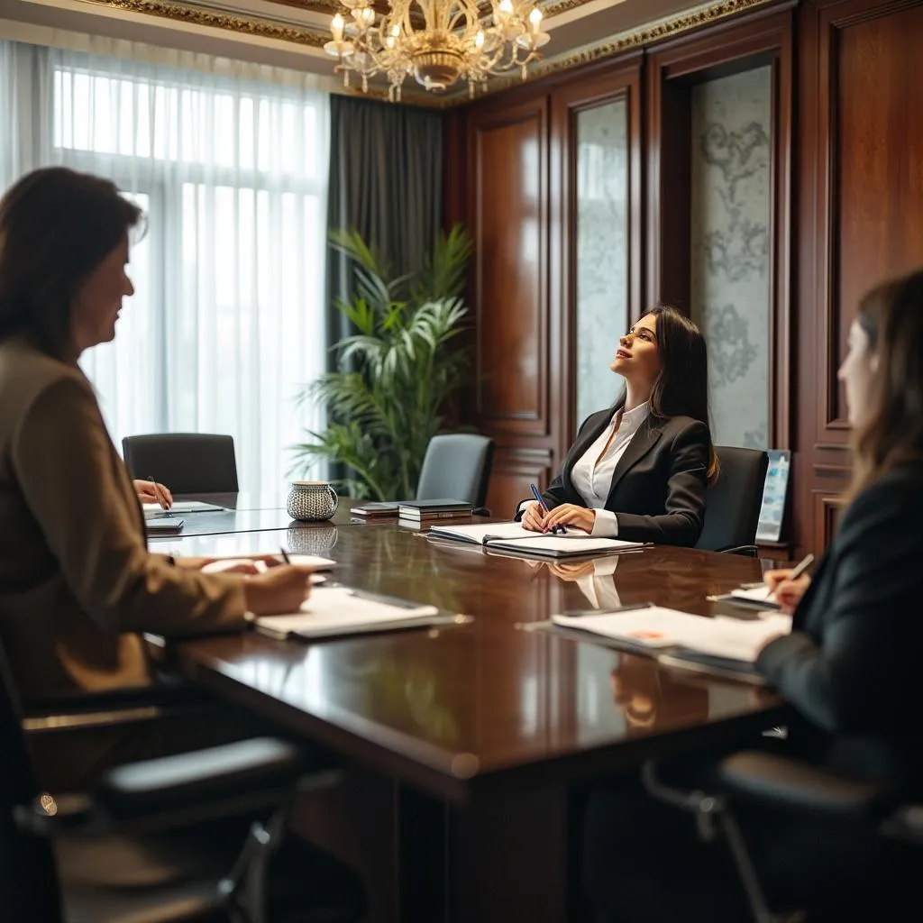 Sesión de consultoría con cliente